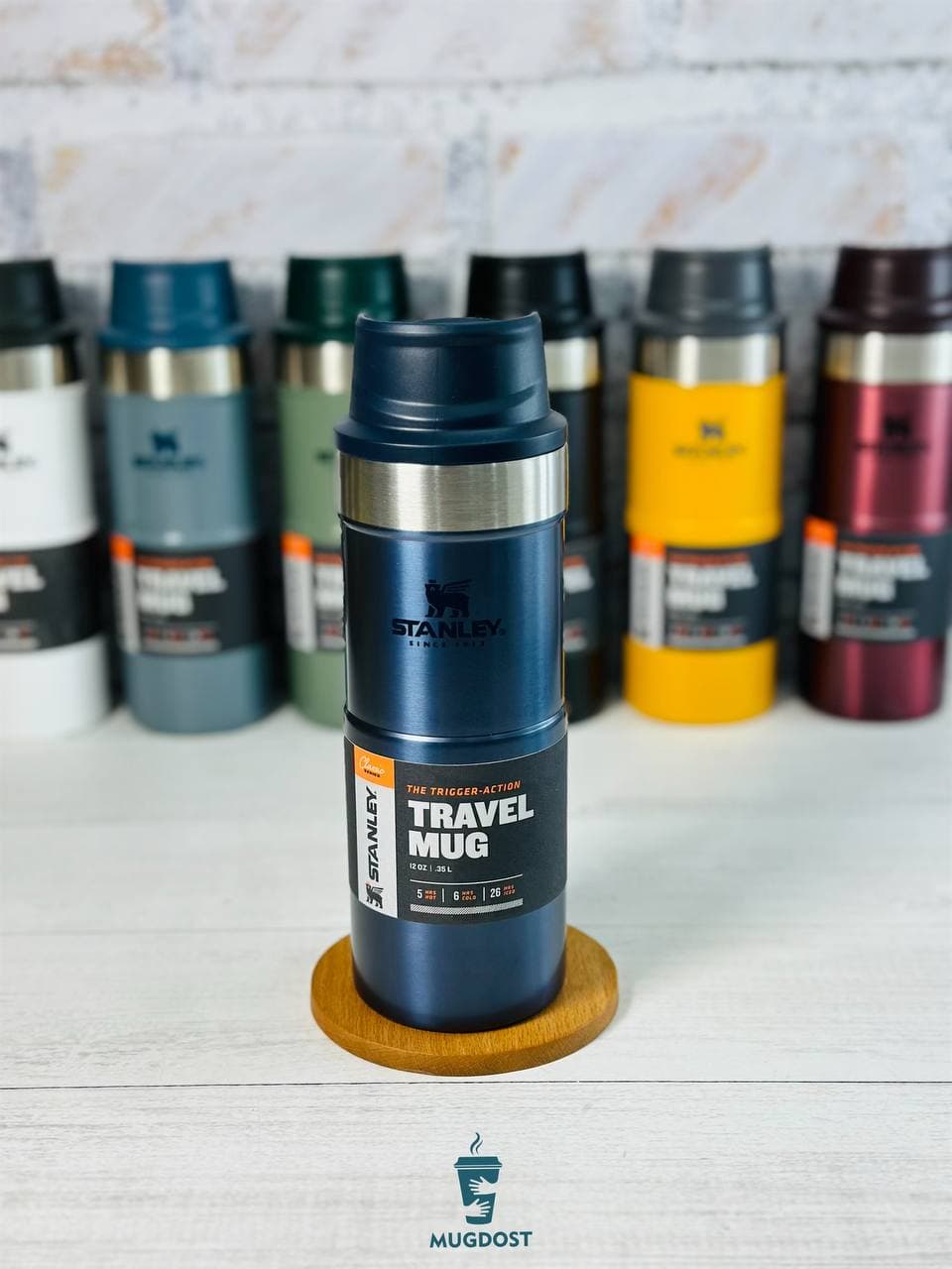 تراول ماگ دکمه ای استنلی The Trigger- Action Travel Mug .35L — تصویر ۸