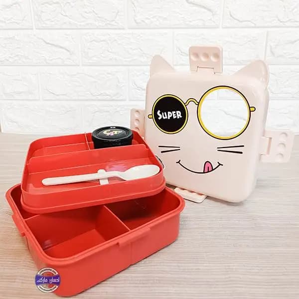 ظرف غذای قفل دار طرح گربه — تصویر ۴