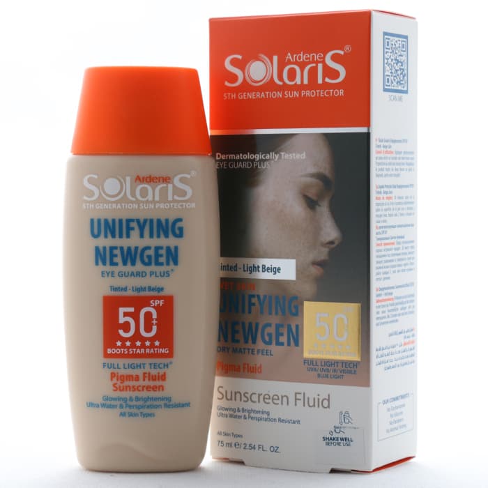 فلوئید ضد آفتاب و روشن کننده یونی فیینگ آردن سولاریس SPF 50