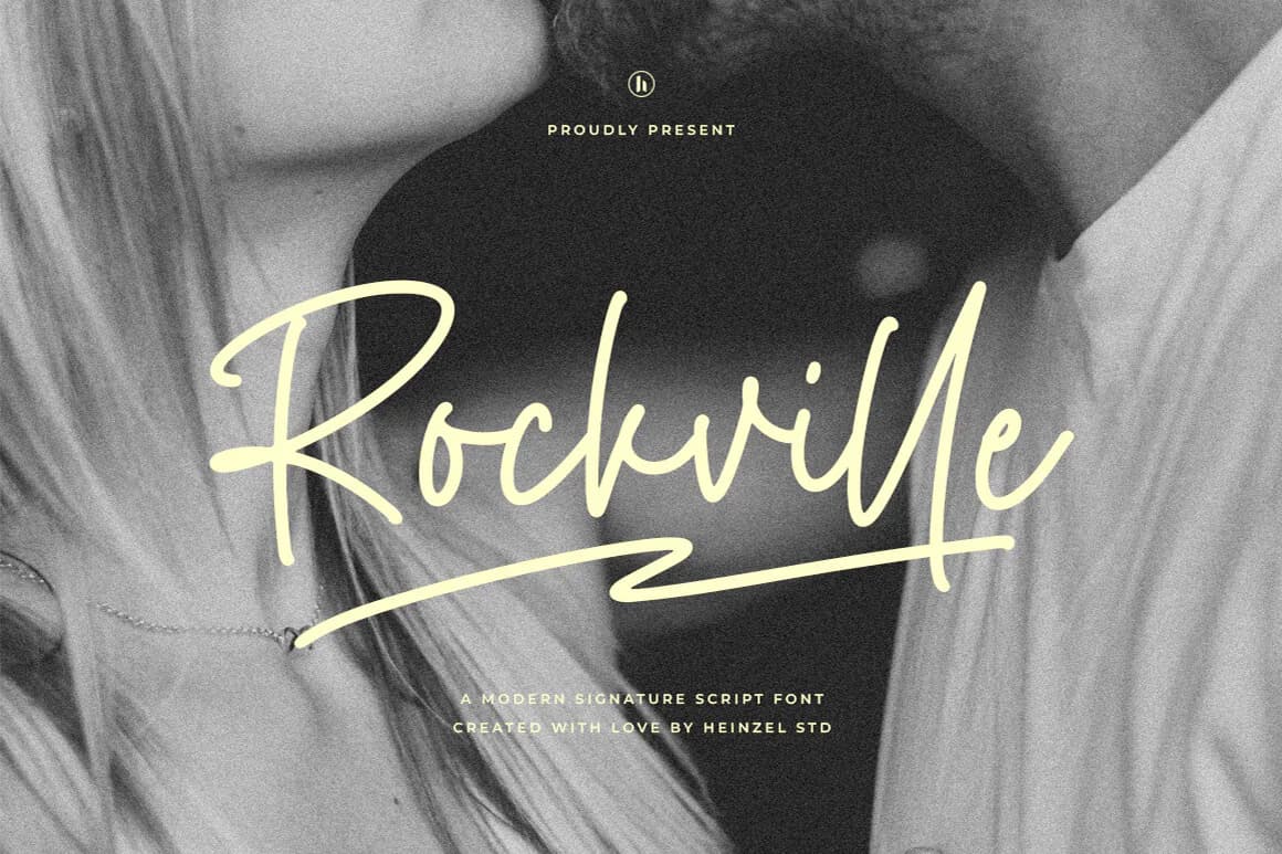 اسکریپت فونت سبک امضا مدرن Rockville