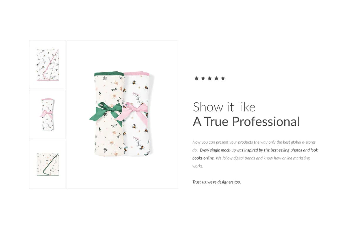 موکاپ پتو نوزاد — تصویر ۴