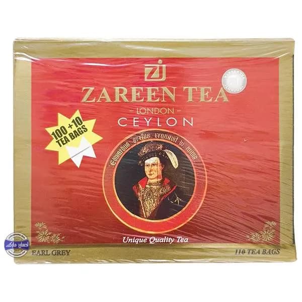 چای سیاه کیسه ای عطری زرین 110 عددی