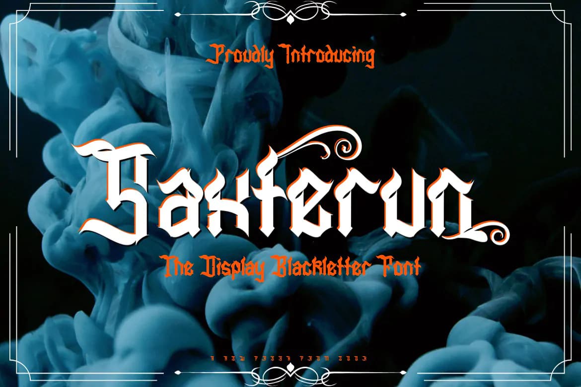 فونت حماسی Saxterun