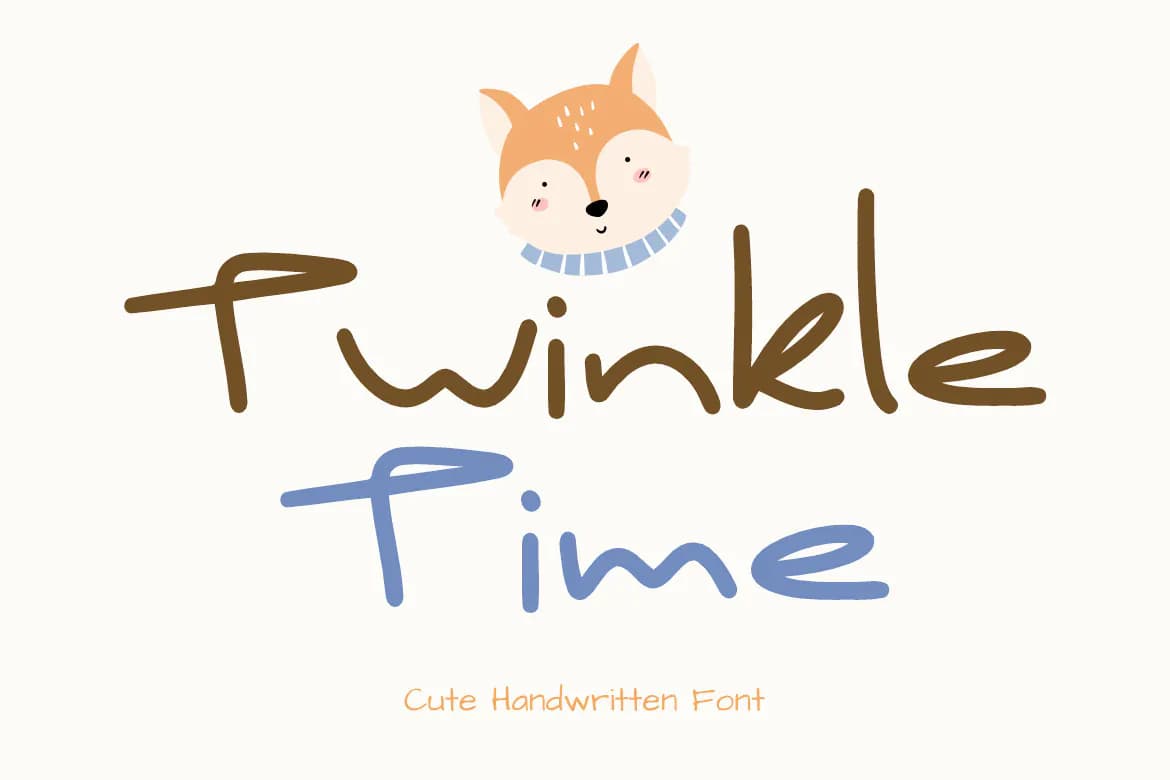 فونت دستنویس بامزه Twinkletime