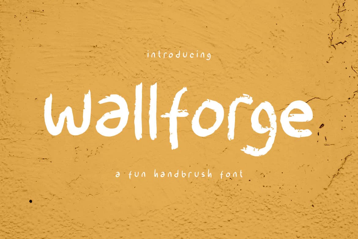 فونت دستنویس قلمویی Wallforge
