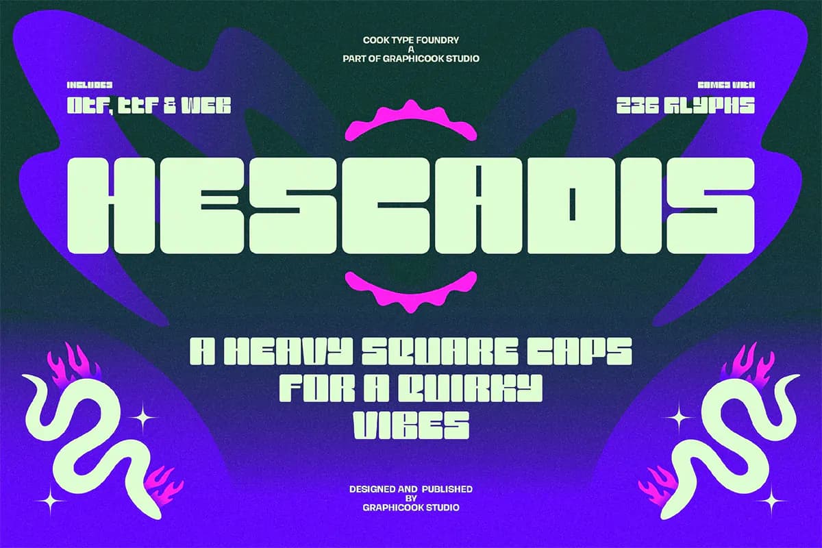 فونت بولد و ضخیم Hescadis