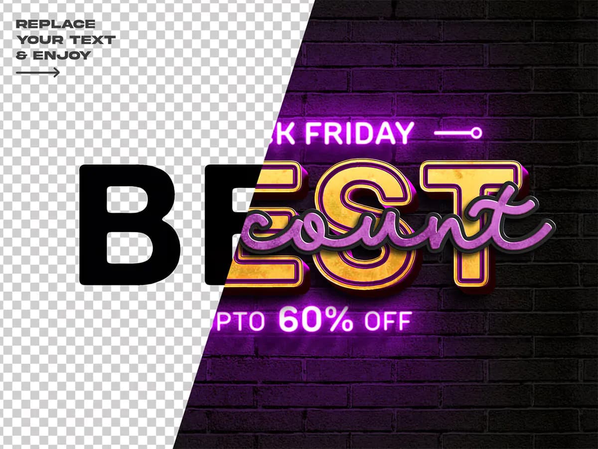 افکت متن بلک فرایدی Black Friday — تصویر ۵
