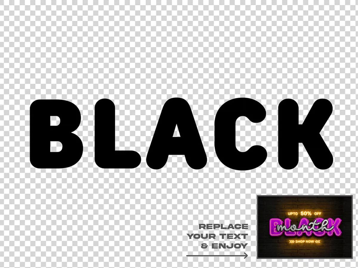 افکت متن بلک فرایدی Black Friday — تصویر ۴