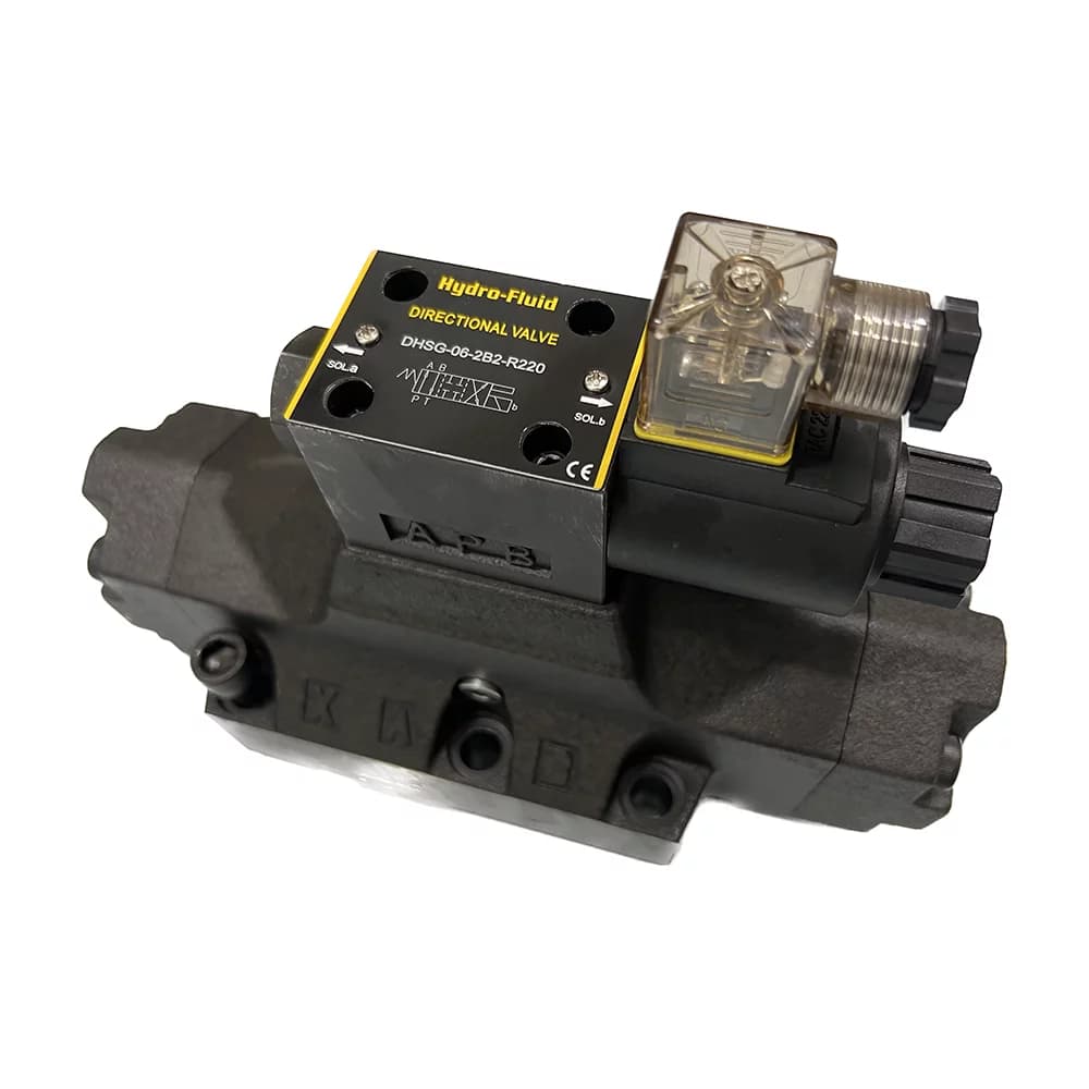 شیر برقی هیدرولیک 3/4 تک بوبین ضربدر موازی DSG-062B2