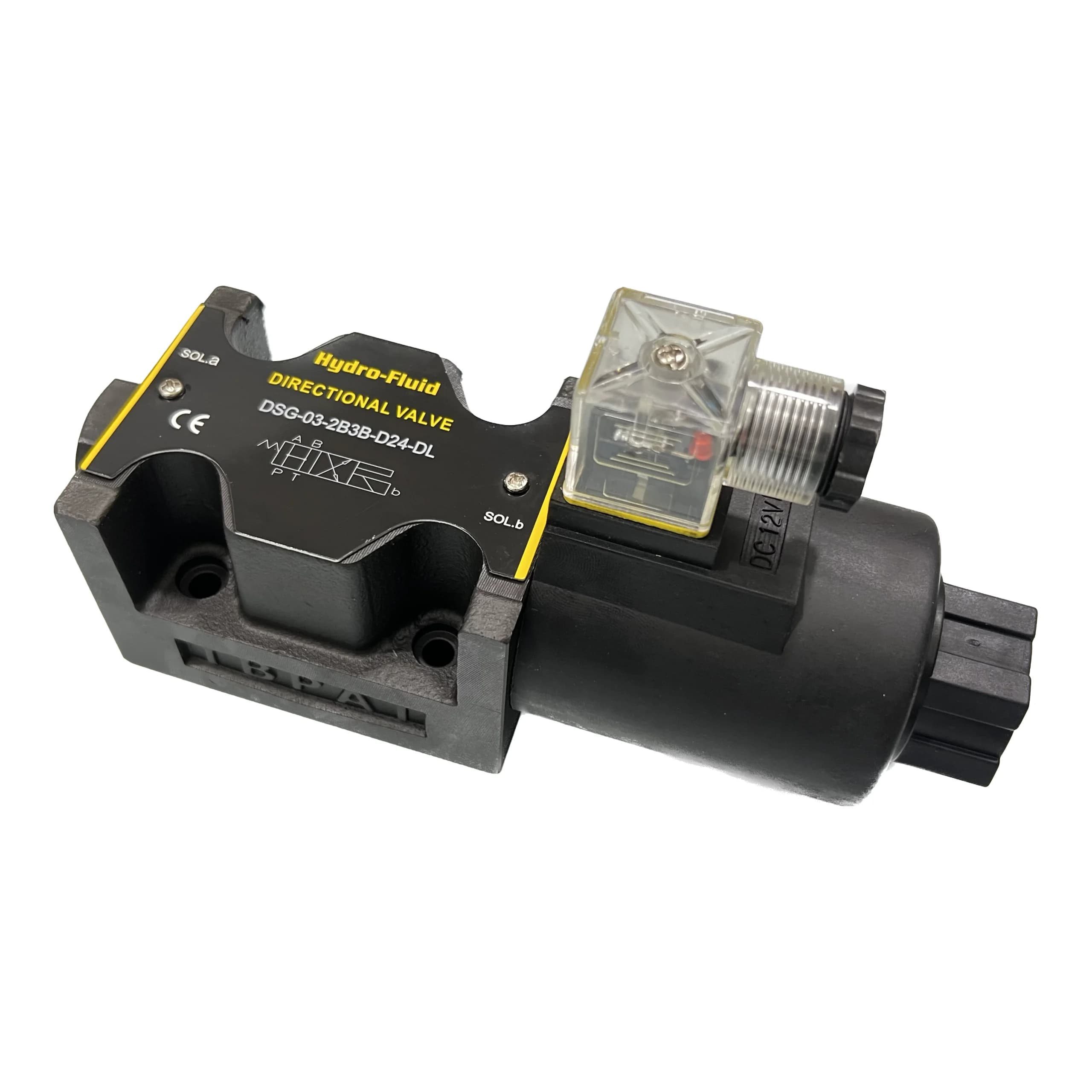 شیر برقی هیدرولیک 3/8 تک بوبین ضربدر اچ DSG-032B3B