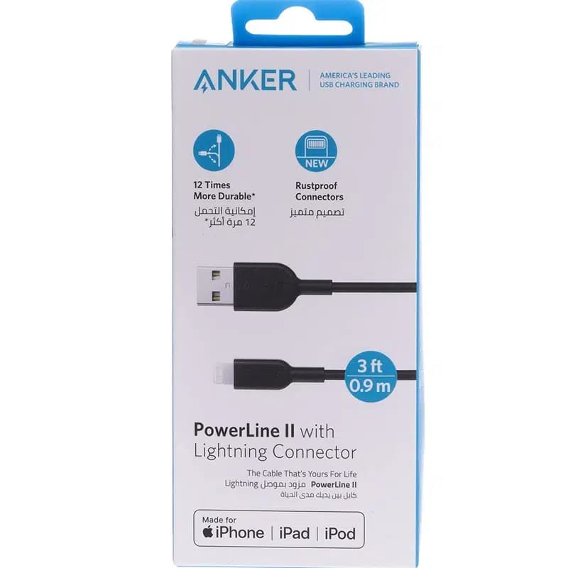 کابل USB به Lightning انکر مدل A8812 PowerLine III — تصویر ۵