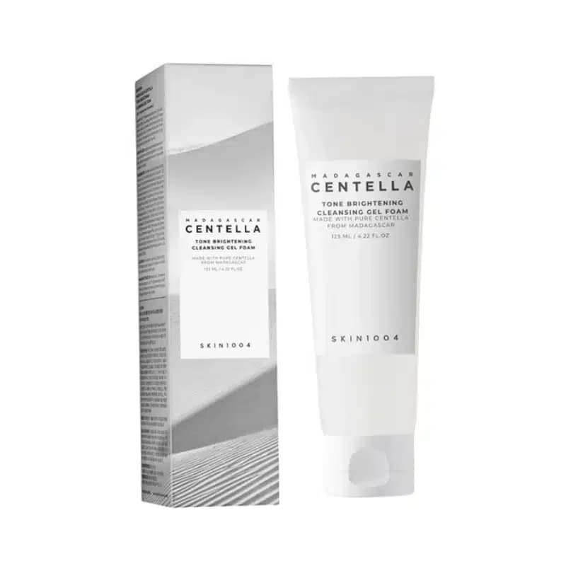 فوم شستشو ژلی روشن کننده صورت سنتلا ماداگاسکار Skin1004 مدل Tone Brightening Cleansing Gel Foam(125 میل) — تصویر ۳