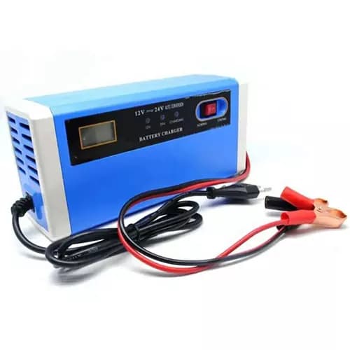 شارژر قابل حمل باتری خودرو 10A-12/24V با صفحه LCD مدل YX1224-2 — تصویر ۲