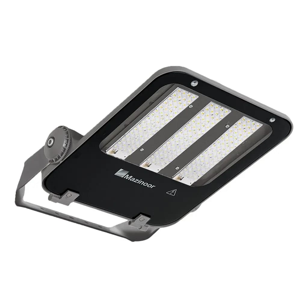 چراغ خیابانی 150 وات مدل اپتیلوکس با لنز 90 درجه برند مازی نور