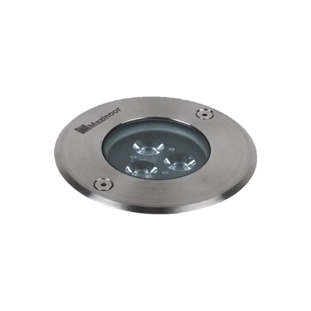 چراغ دفنی 7 وات مدل اینترالوکس پخش نور 14 درجه کد M319ED12NLED1AMB-BL برند مازی نور