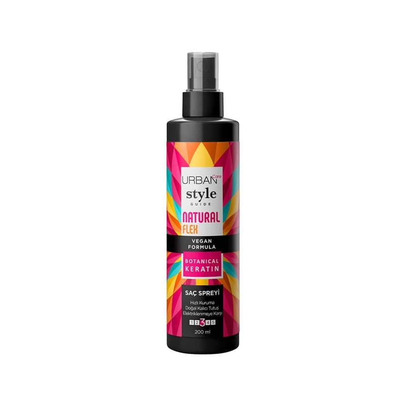 اسپری حالت دهنده و نگهدارنده مو اوربان کر URBAN Care مدل Natural Flex Hair Spary(200 میل)