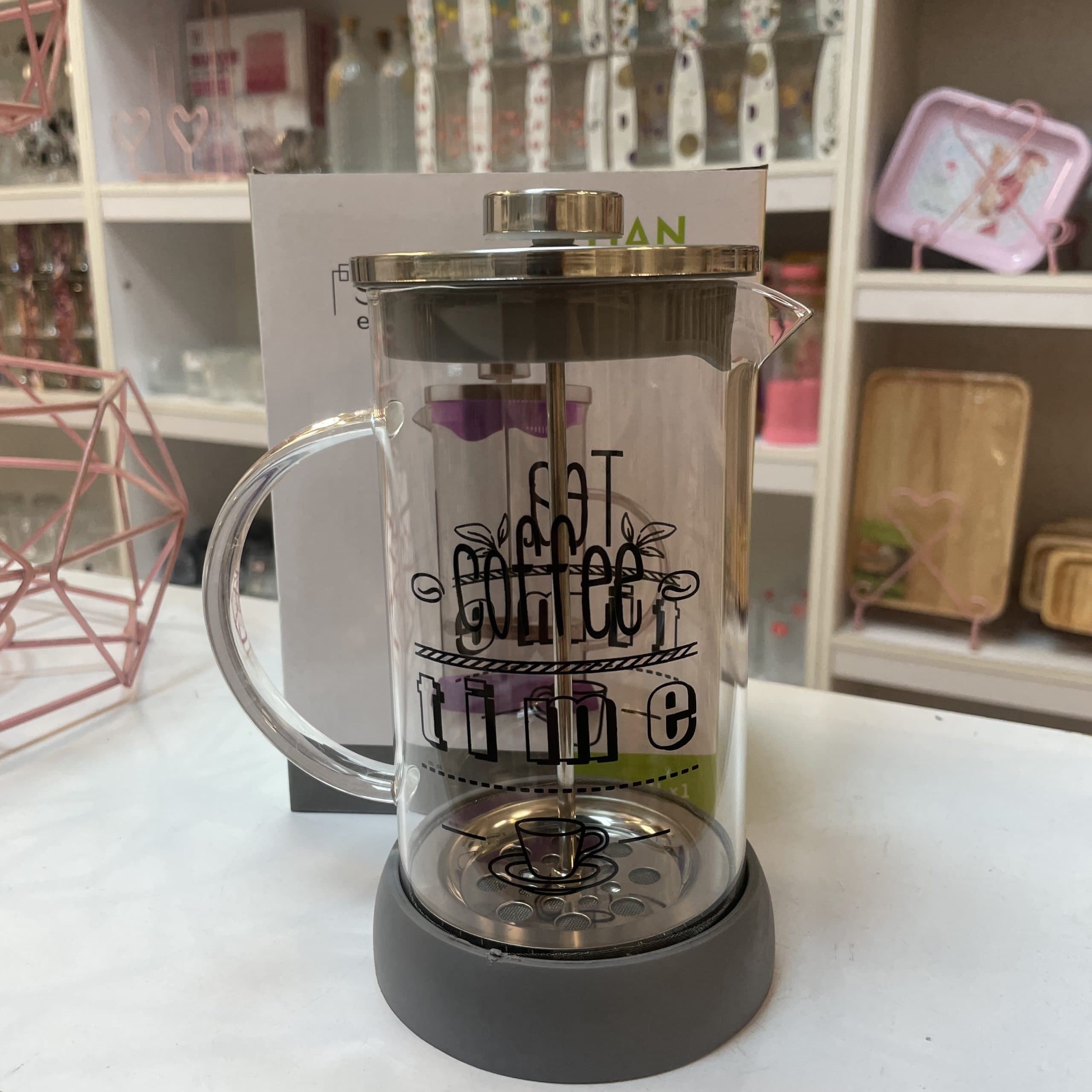 فرنچ پرس ایتان تایم تی زیر سیلیکونی 600 میل YI TIAN Time tea — تصویر ۷