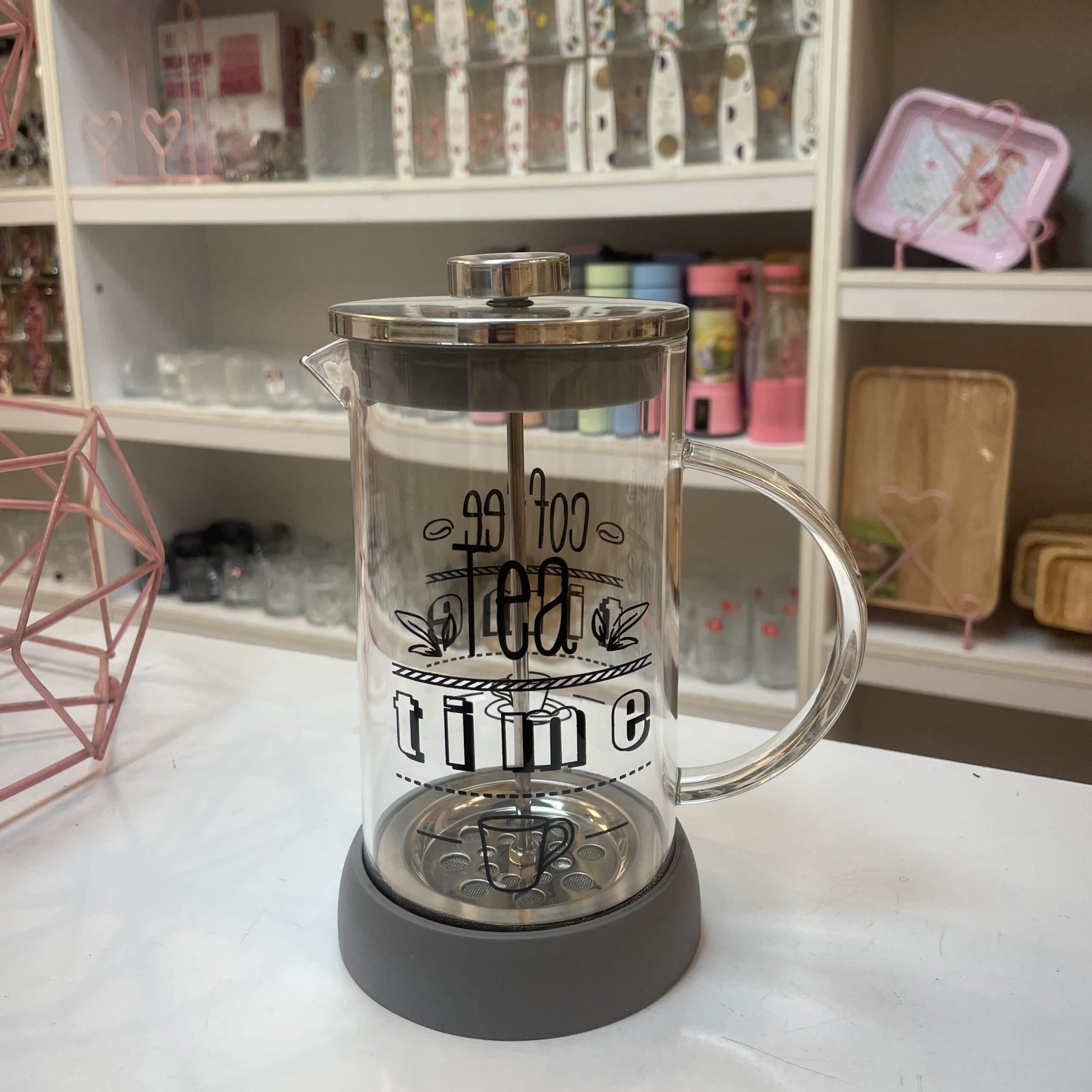 فرنچ پرس ایتان تایم تی زیر سیلیکونی 600 میل YI TIAN Time tea — تصویر ۳
