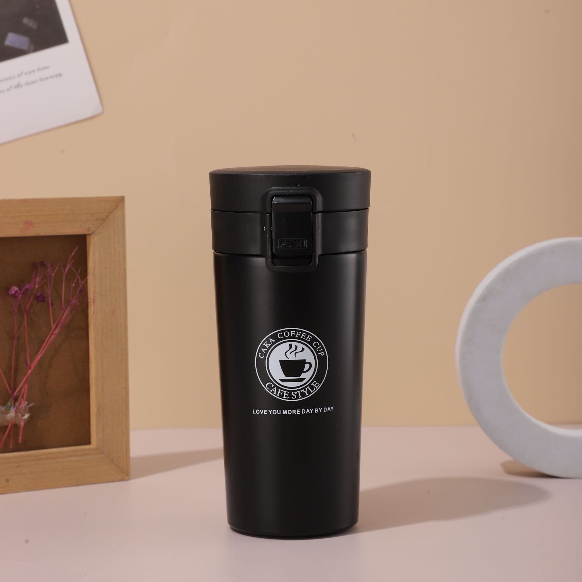 تراول ماگ کافی coffee 380 میل مشکی