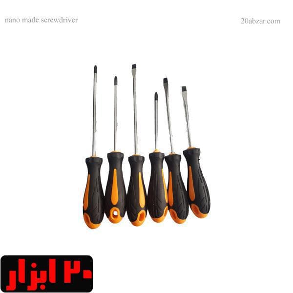ست 6 عددی پیچ گوشتی دسته پلاستیکی(نانو)
