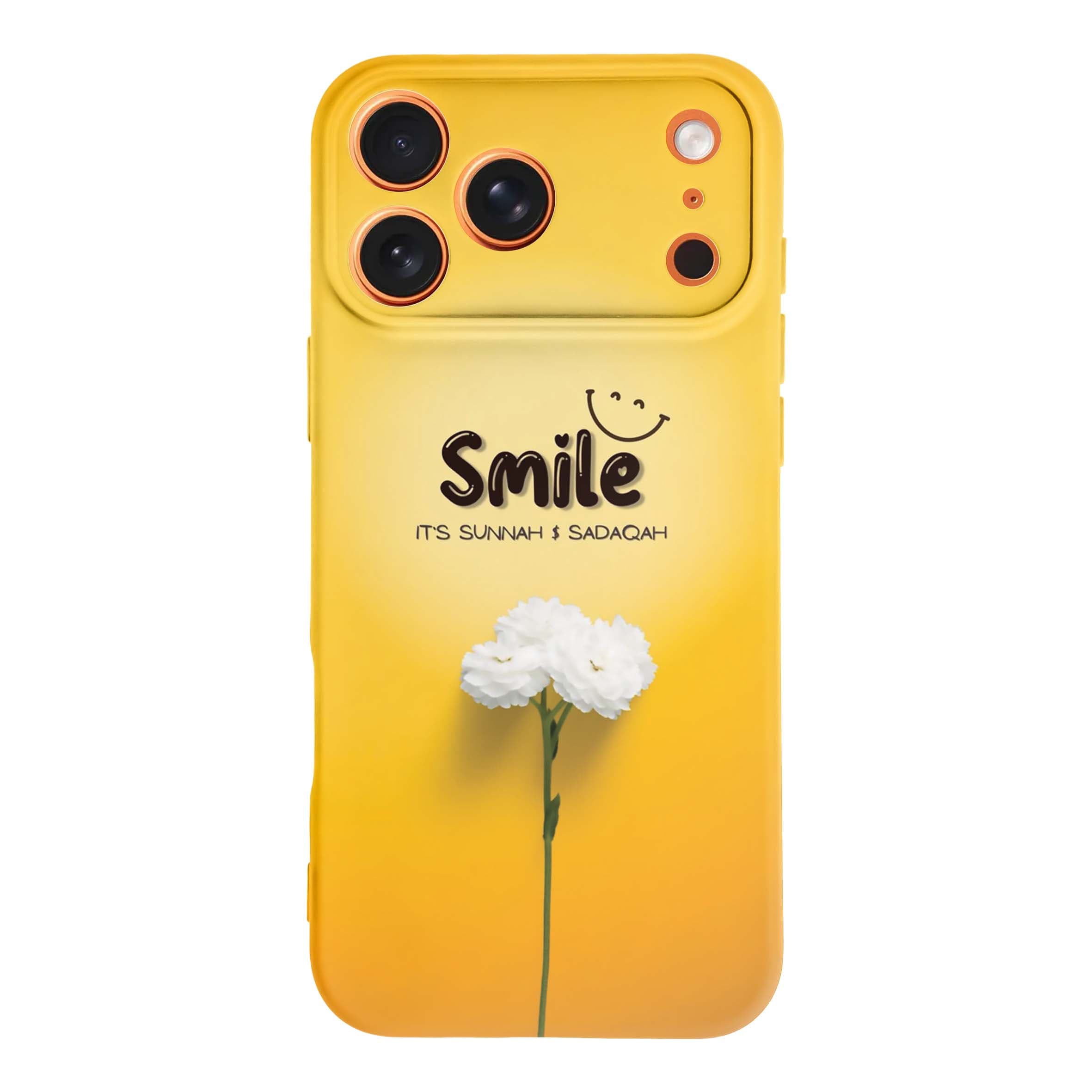 قاب گوشی اپل IPHONE 17 PROMAX طرح گل سفید