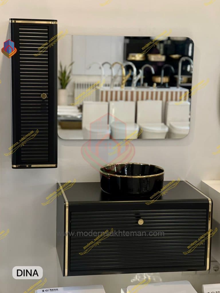 روشویی کابینتی لوکس مشکی کد G101
