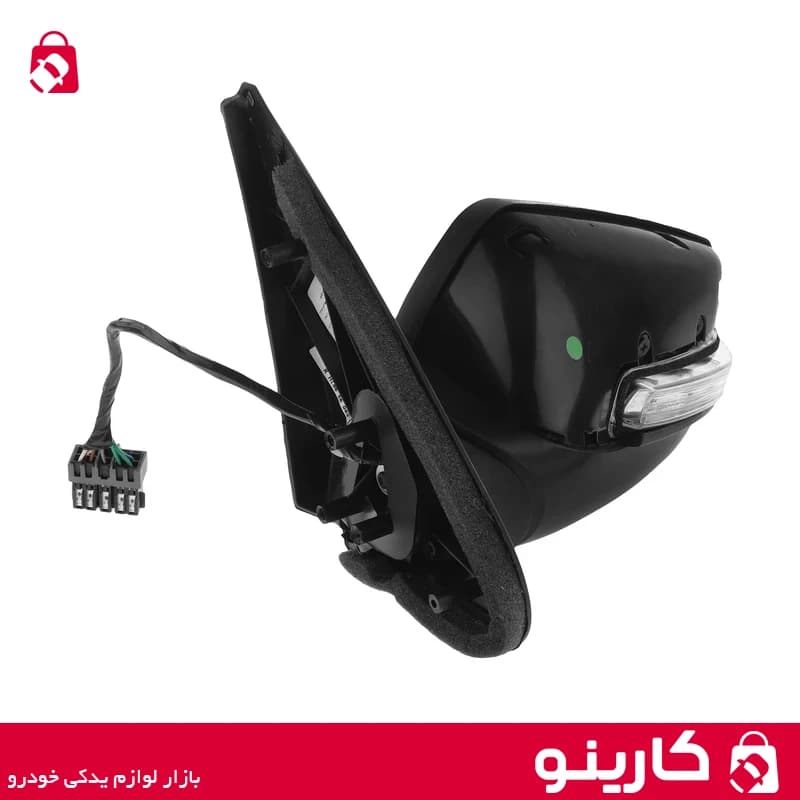 آینه بغل پژو پارس سمت چپ برقی led دار شفق دانا — تصویر ۴