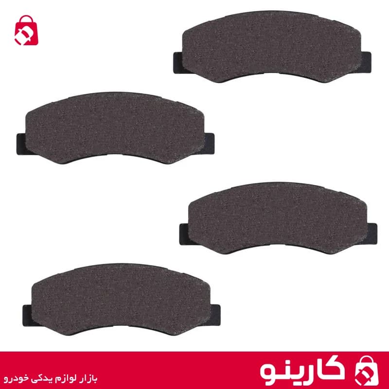 لنت ترمز جلو پژو 206 و رانا با pad spring ایساکو 1620104411 — تصویر ۳