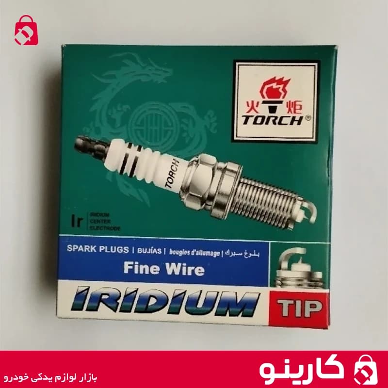 شمع سوزنی تورچ ایریدیوم سوزنی TORCH پژو 405 بسته 4 عددی — تصویر ۲