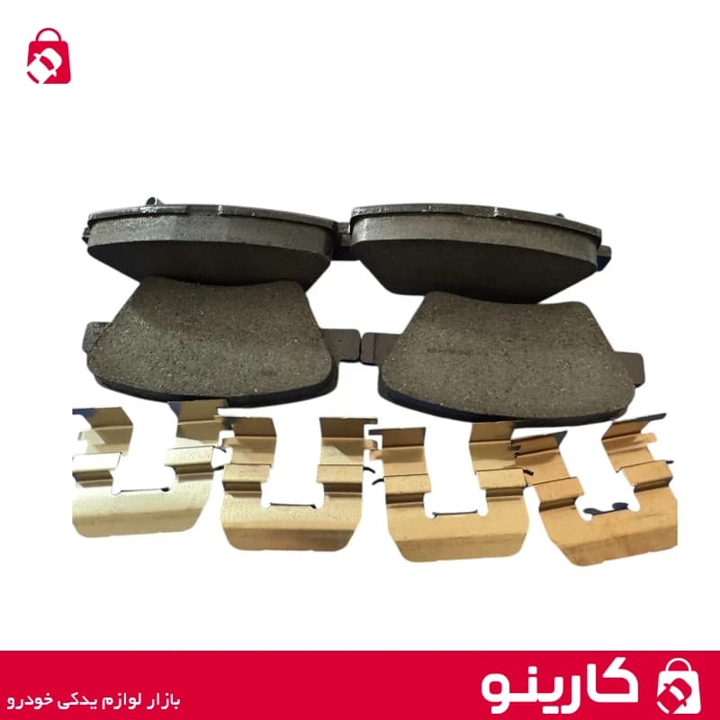 لنت ترمز عقب دیسکی سمند با pad spring طرح کروز ایساکو 1620202197 بسته 4 عددی — تصویر ۴