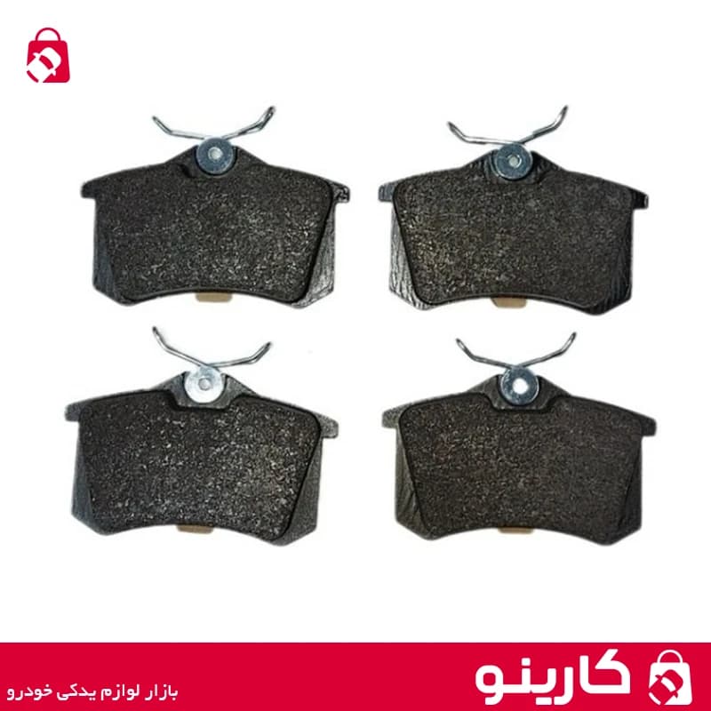 لنت ترمز چرخ عقب تارا با پد فنری ایساکو 1620202705 بسته 4 عددی
