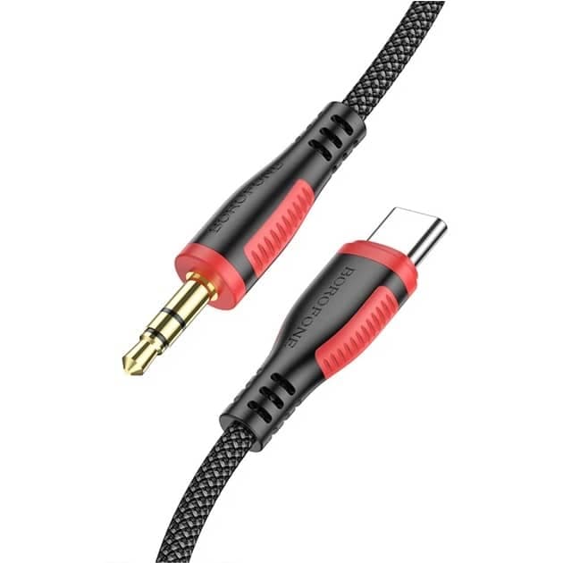 کابل تبدیل USB-C به جک 3.5 میلی متری بروفون مدل BL14 طول 1 متر — تصویر ۲