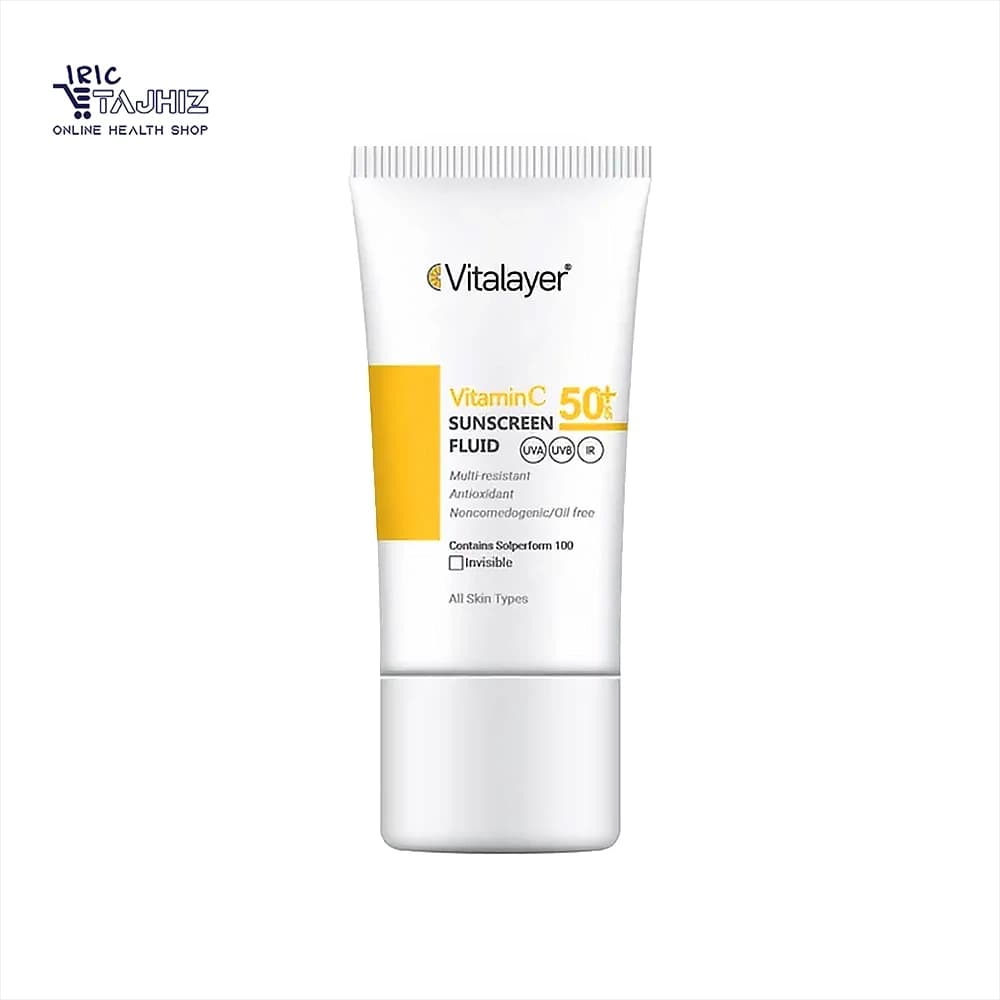فلوئید ضد آفتاب بی رنگ ویتامین سی ویتالیر SPF50 — تصویر ۶