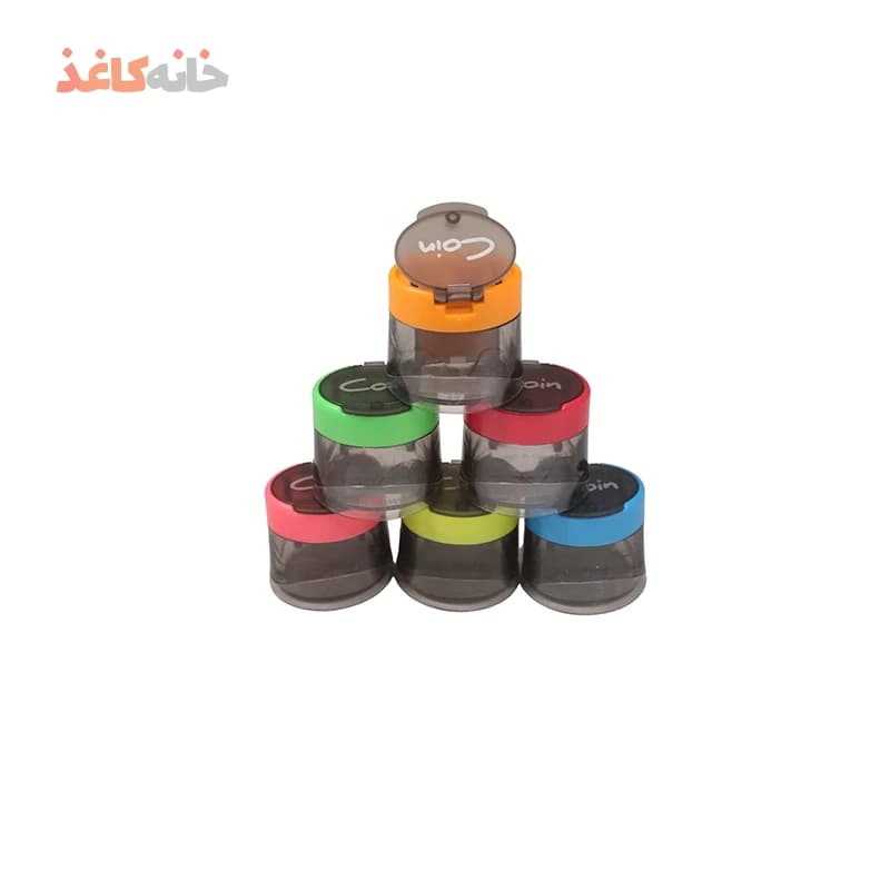 تراش 2 سوراخ مخزن دار صورتی coin — تصویر ۴
