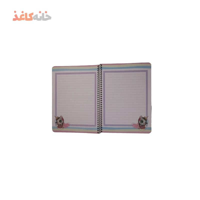 دفتر40برگ حاشیه دار یک شین طرح یونی کورن — تصویر ۳