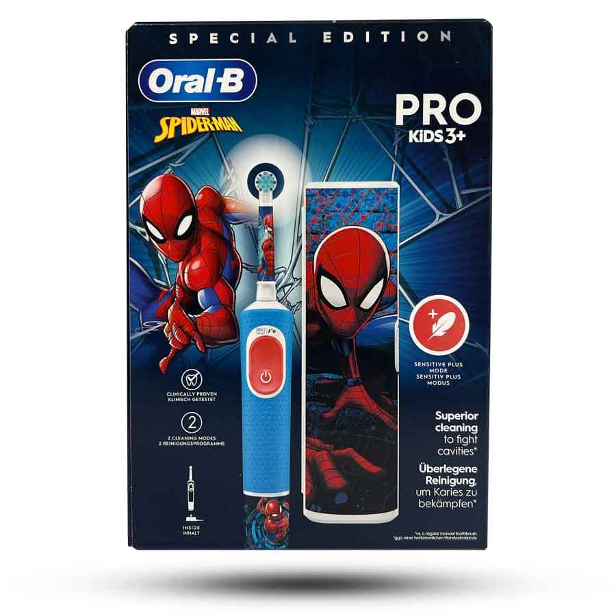 مسواک برقی کودک اورال بی مدل Pro Kids طرح مرد عنکبوتی + کیف مسافرتی