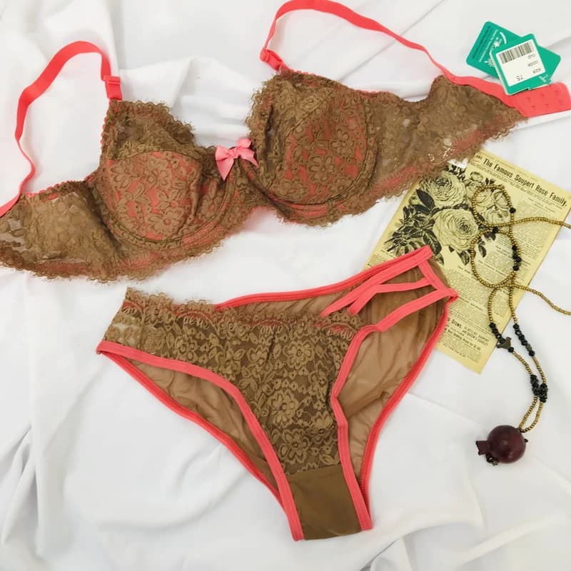 ست شورت و سوتین زنانه بی یو تی مدل گیپوری کد 620 — تصویر ۲