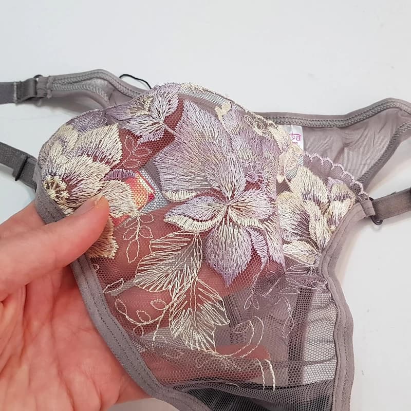 ست شورت و سوتین زنانه برتا مدل فنردار کد 5100-2420-GP بسته 3 عددی — تصویر ۵