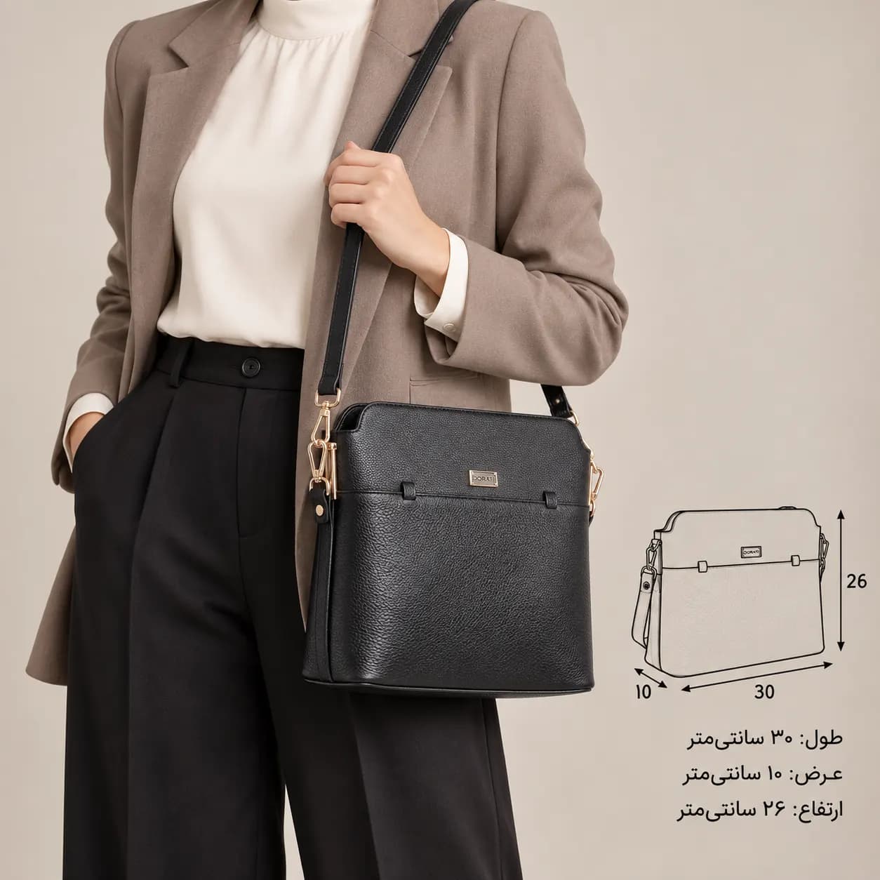 کیف چرم زنانه 632 — تصویر ۴