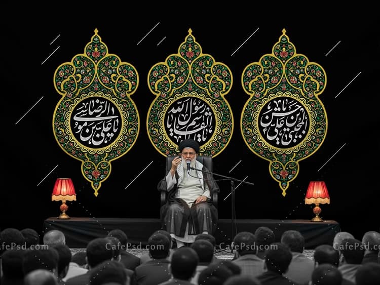 بنر شهادت امام حسن مجتبی و رحلت پیامبر