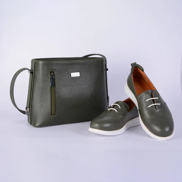 ست پیشنهادی کیف و کفش چرم زنانه 0036