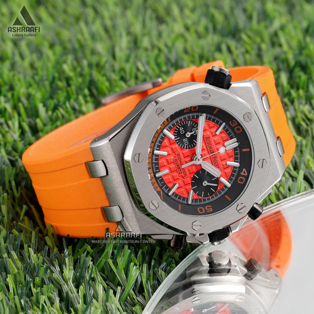 ساعت اودمار پیگه نارنجی Audemars Piguet Royal Oak Offshore 03110 — تصویر ۳