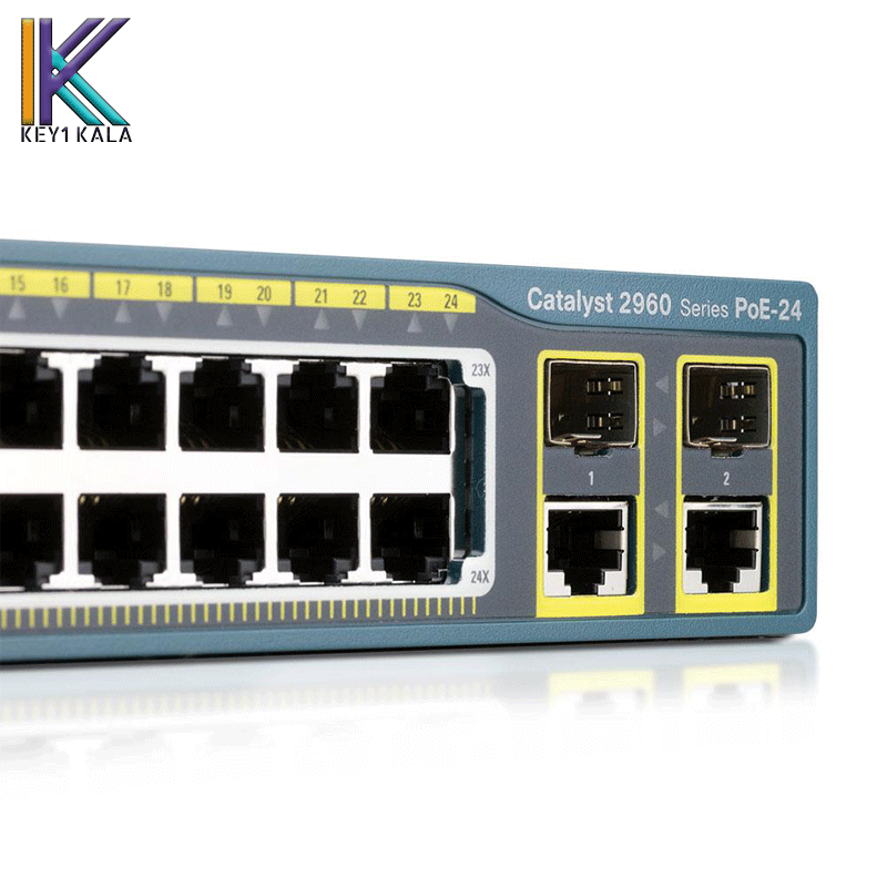 سوئیچ سیسکو مدل Cisco Switch WS-C2960-24PC-L 24port — تصویر ۲