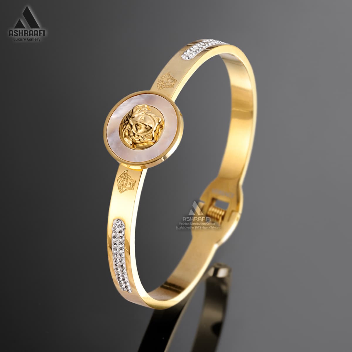دستبند ورساچه نگین دار Versace Bracelet-WS2 — تصویر ۲