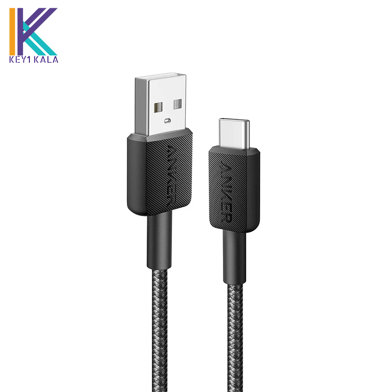 کابل شارژ تایپ سی به یو اس بی انکر Anker USB Type-C to USB-A 322 A81H5 90CM Cable — تصویر ۳