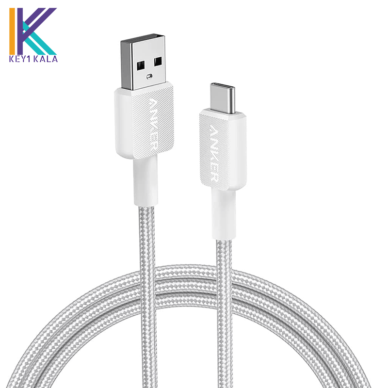 کابل شارژ تایپ سی به یو اس بی انکر Anker USB Type-C to USB-A 322 A81H5 90CM Cable