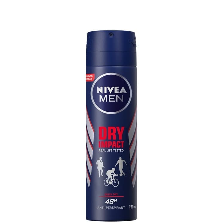 اسپری ضد تعریق نیوا مردانه مدل NIVEA DRY IMPACTحجم 150میل