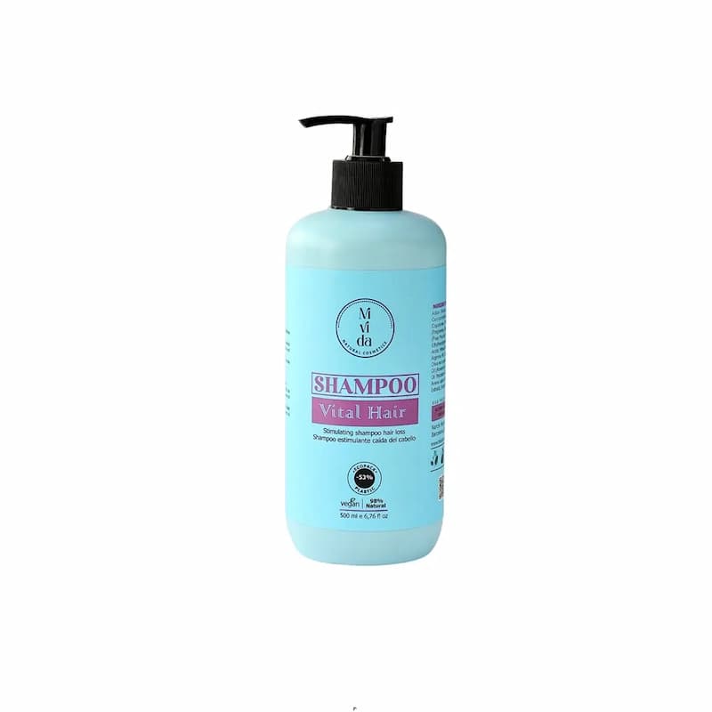 شامپو ویتال هیر میویدا Mivida vital hair فاقد سولفات – ضد ریزش مو حجم 500 میل