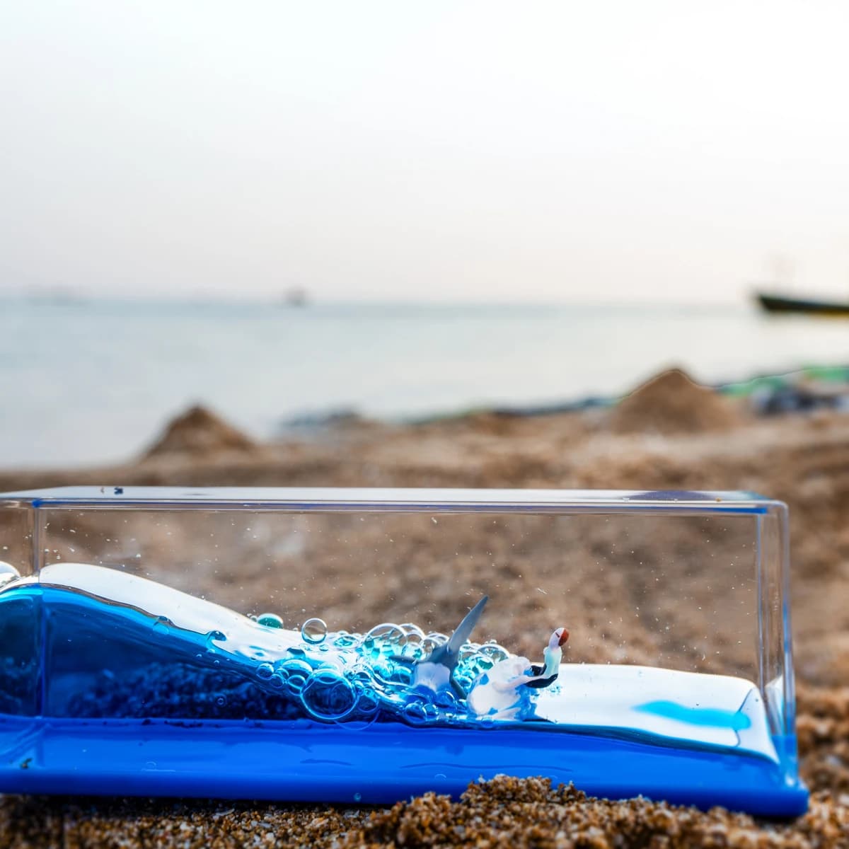 مکعب معلق دکوری مدل موج سوار