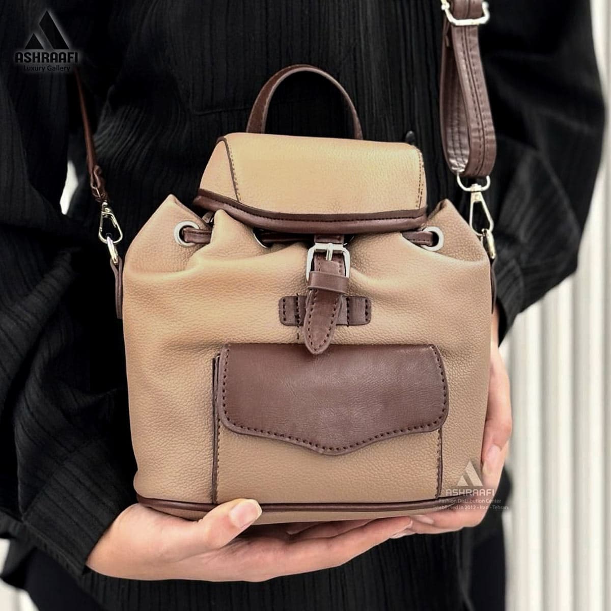 کوله پشتی زنانه Backpack Black A03 — تصویر ۴